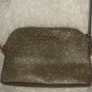 Michael Kors Sparkling Gold Crossbody Bag